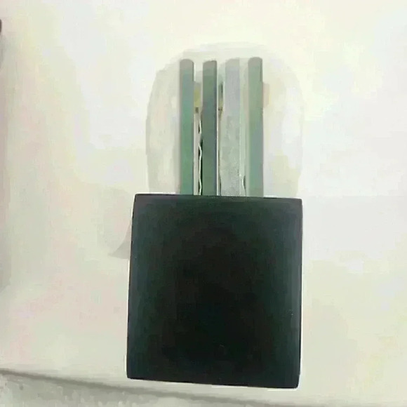 Set of 4 Frosted Glass Photo Coasters with Wood Stand by Sarah Peyton Home - Picture 13 of 14